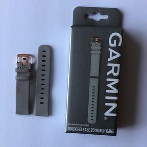 Garmin Quick Release 20 Watch Band Gray Suede